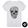 Camisetas calavera blanco y negro