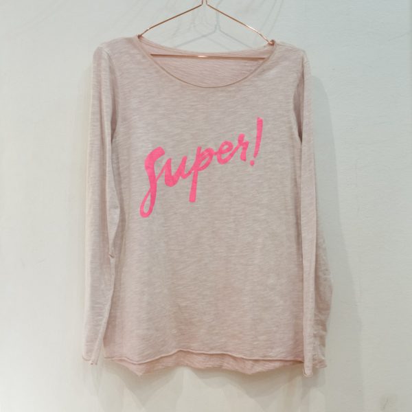 Camiseta Super rosa