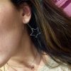 Pendientes acero estrella