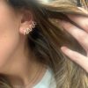 PENDIENTE trepador cilindro strass