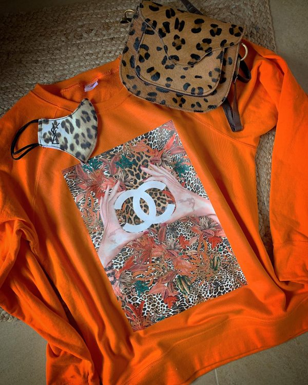 Sudadera naranja CC