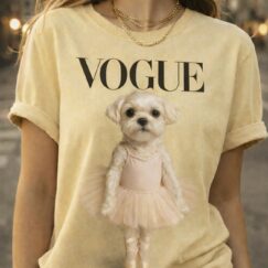 Camisetas Perro bichon bailarina
